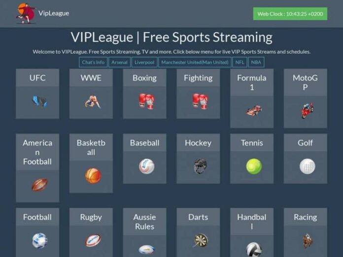 VIP League Live Sports Streaming Site, VIP League UK